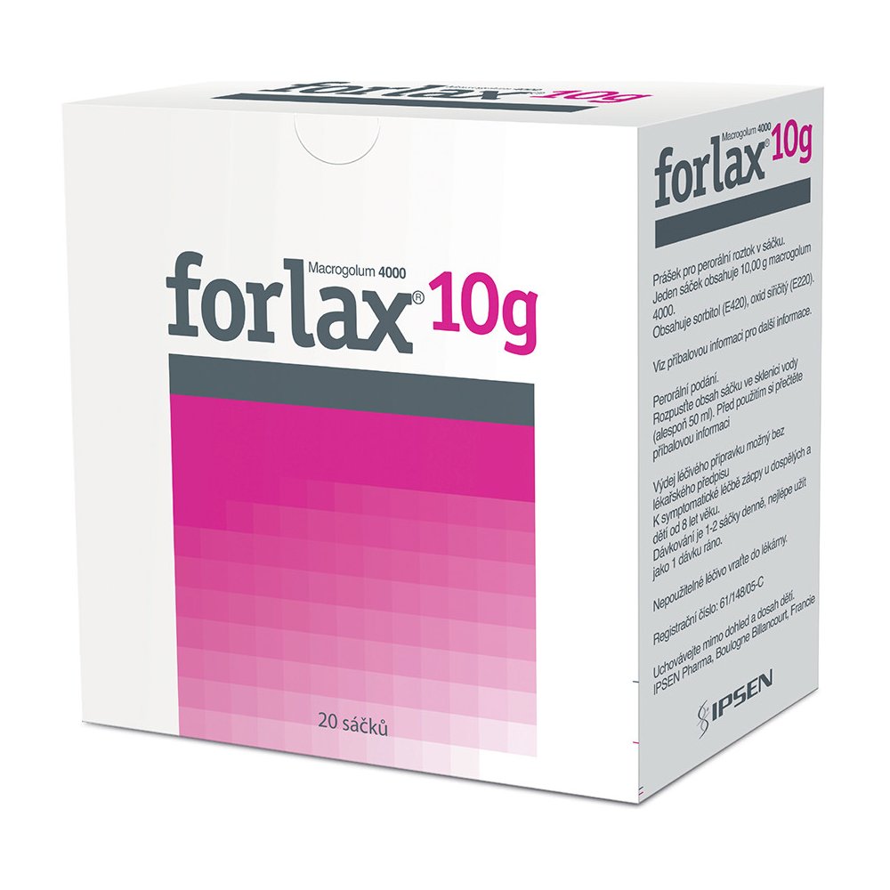 Forlax 10 g por.plv.sol. 20 x 10 g