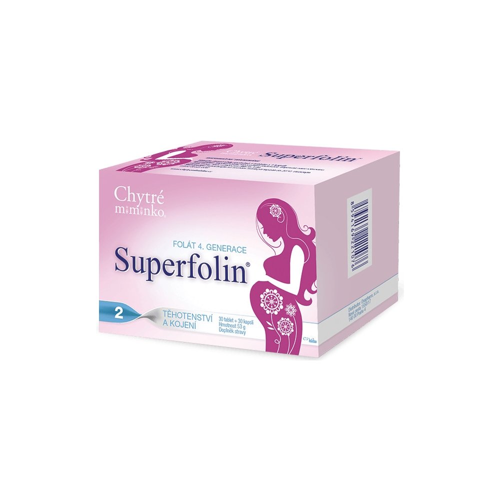 Chytré miminko Superfolin 2 Mama 30 tablet + 30 kapslí