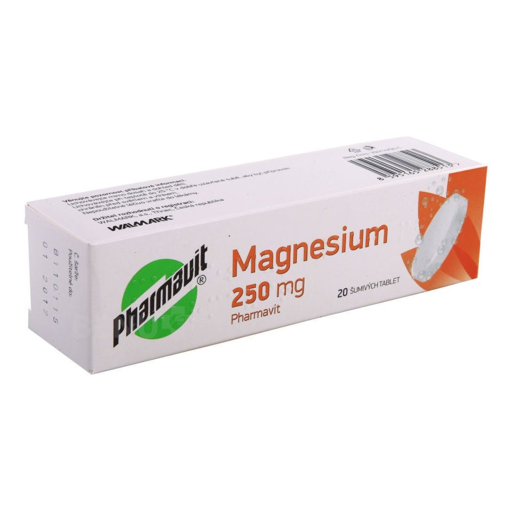 Magnesium 250 mg Pharmavit por.tbl.eff.20