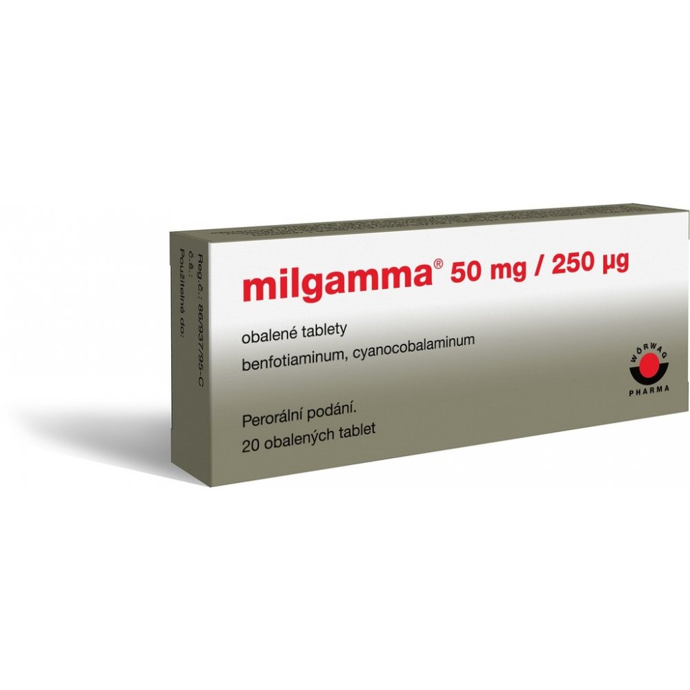 Milgamma 50 mg/250mcg.tbl.obd.20