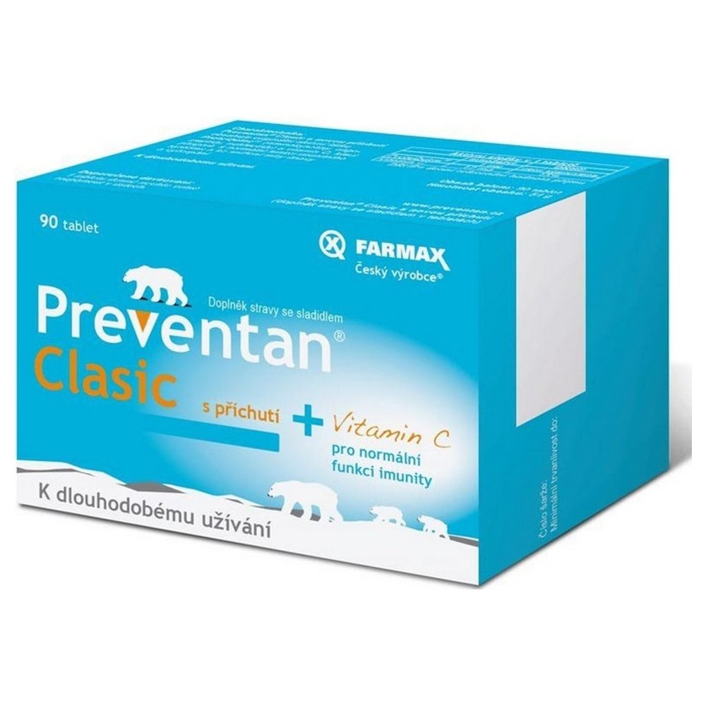 Preventan Clasic s novou příchutí 90 tablet