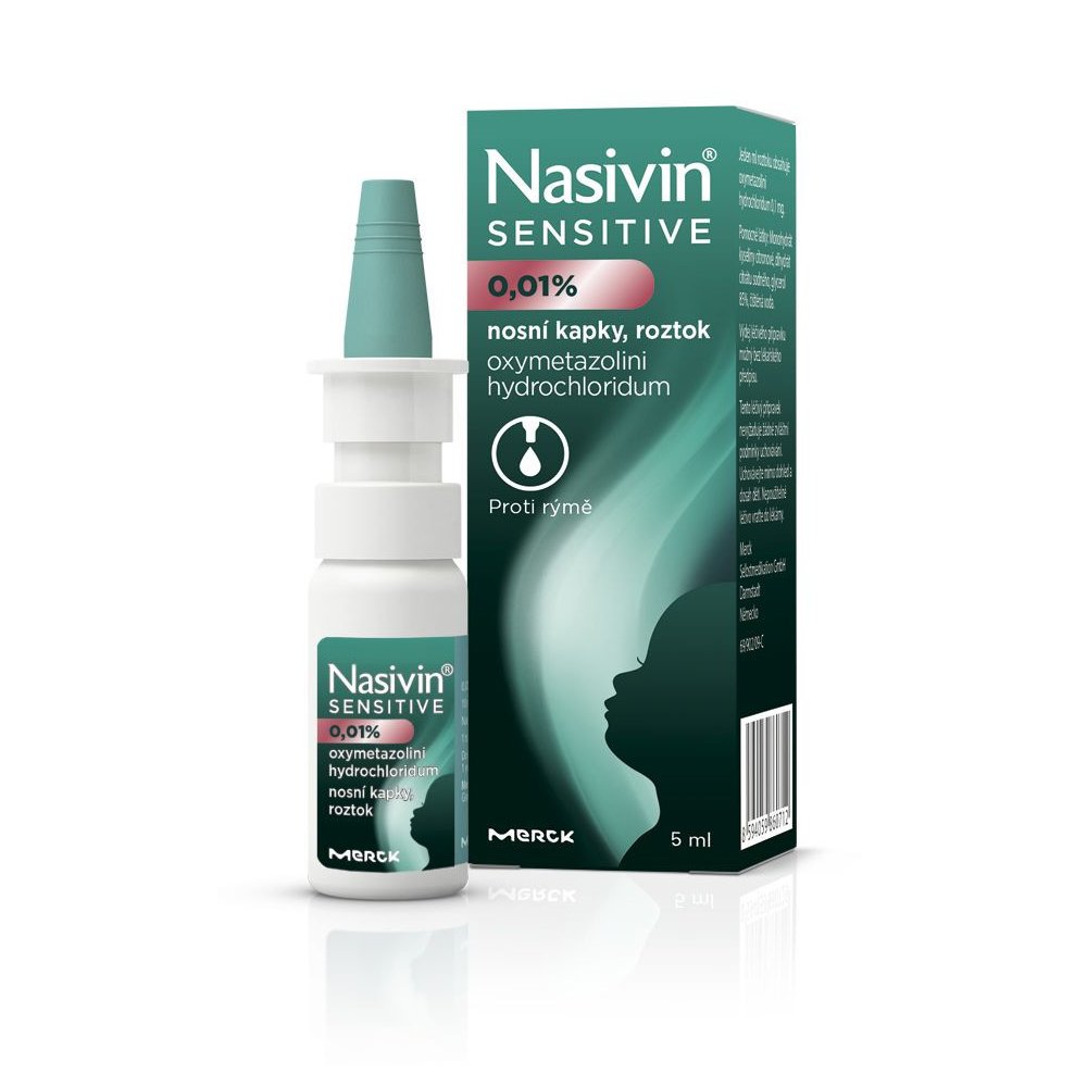 Nasivin Sensitive 0,01% nas.gtt.sol. 1 x 5 ml