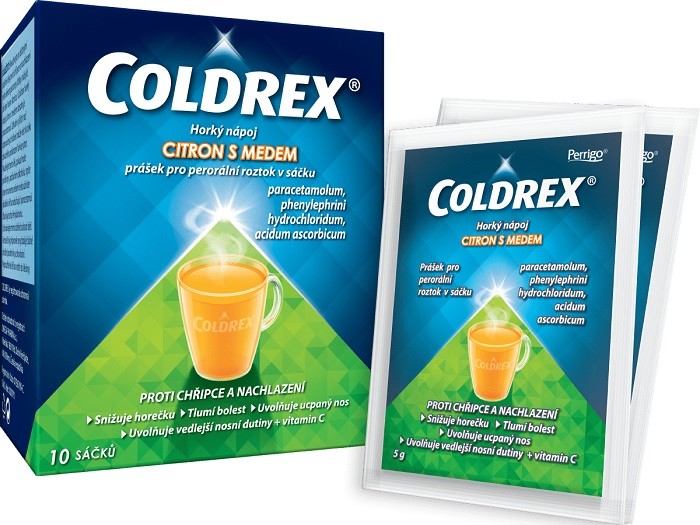 Coldrex Horký nápoj citron med por.plv.sol.scc.10