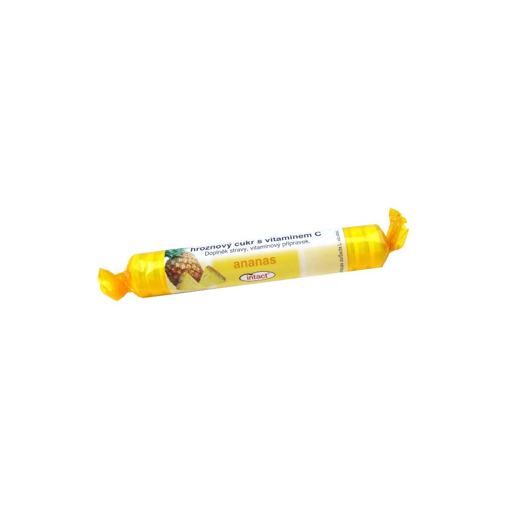 Intact hroznový cukr s vitamínem C - ananas 40g