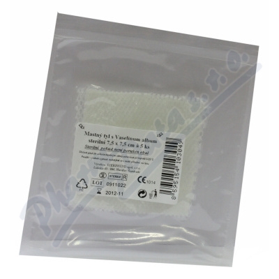 Steriwund Krytí sterilní, mastný tyl 7,5 x 7,5 cm 5 ks