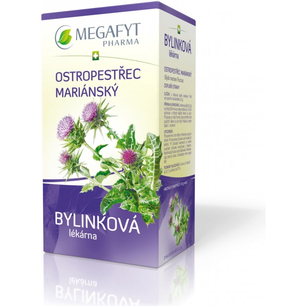Megafyt Ostropestřec mariánský bylinný čaj 20 x 2 5 g