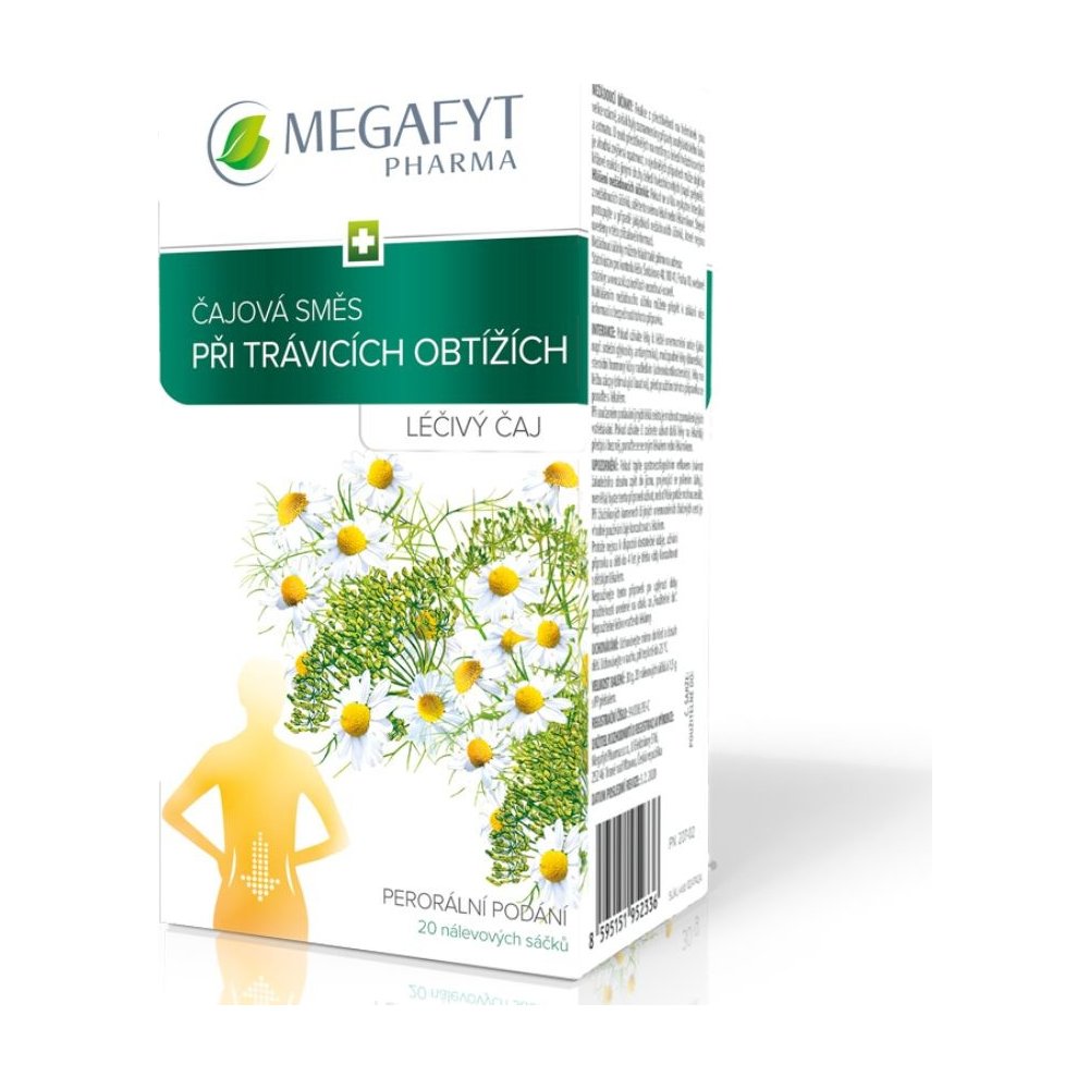 Megafyt Čajová směs při trávicích obtížích 20 x 1,5 g