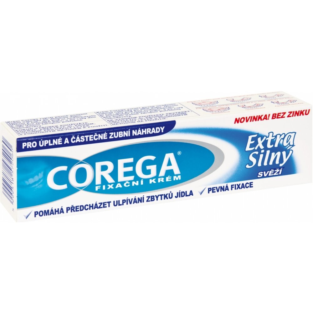 Corega fixační krém Extra silný svěží 40g
