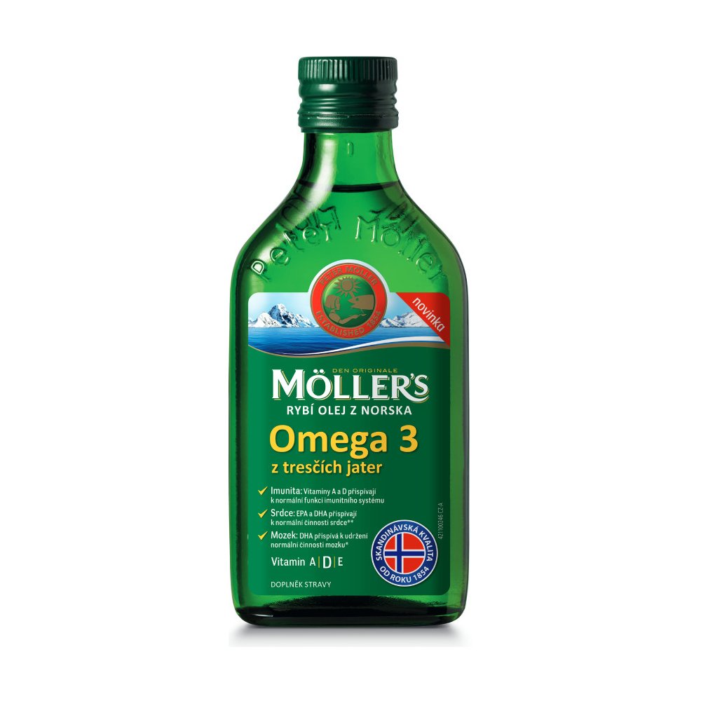Möller´s rybí olej Omega 3 z tresčích jater 250 ml