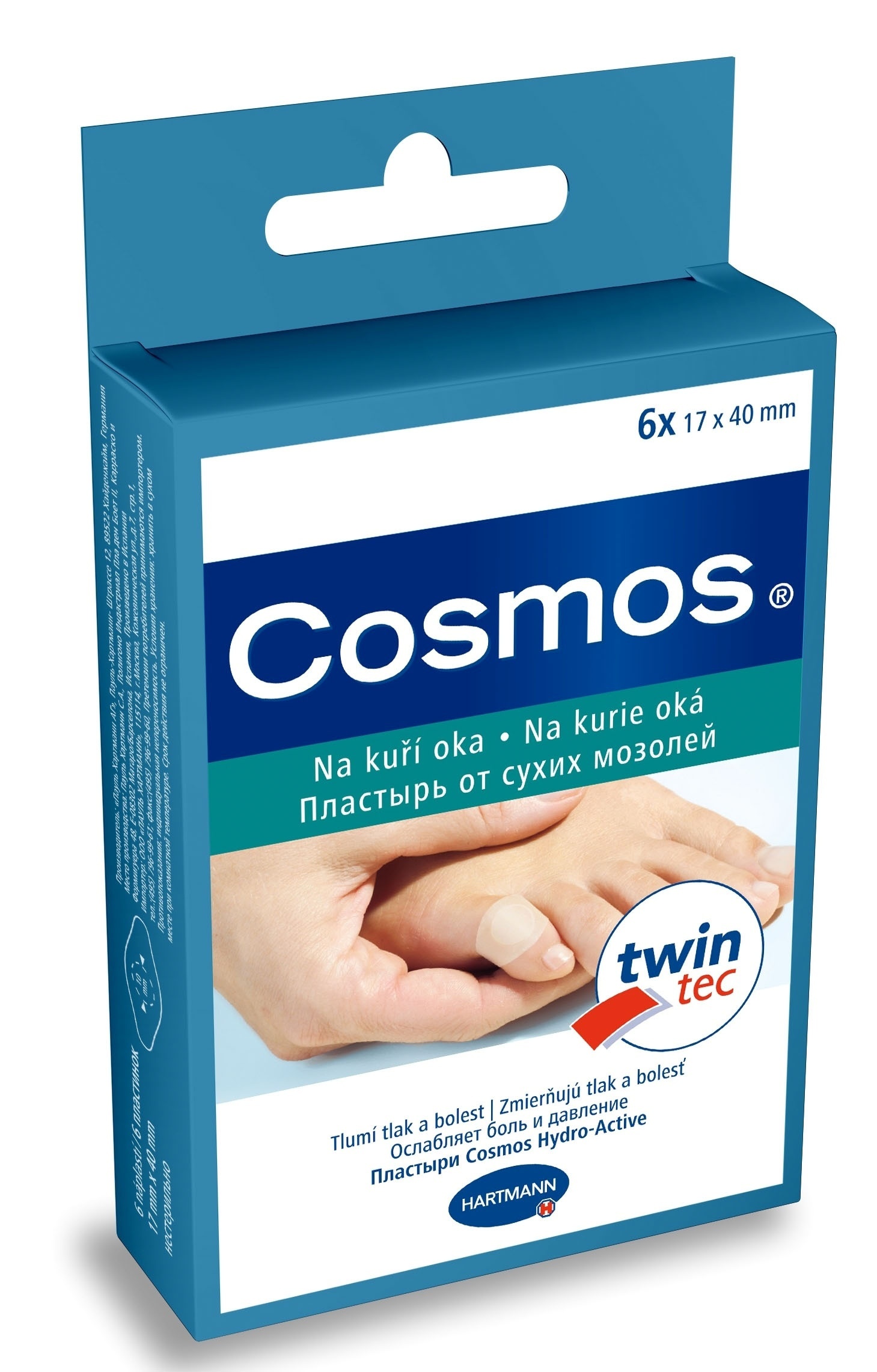 Cosmos Na kuří oka náplasti 17 x 40 mm 6 ks