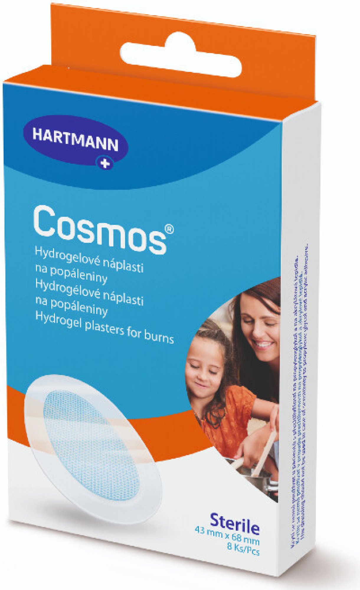 Cosmos Hydro Active popáleniny 4 5 x 6,5 cm 3 ks