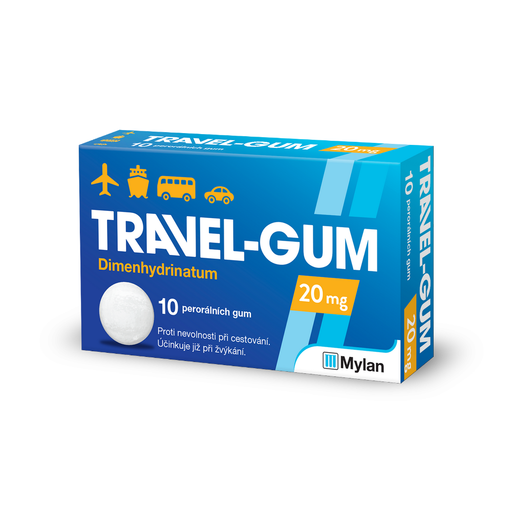 Travel-Gum 20 por.gum. 10 x 20 mg