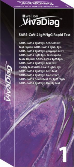 Wellion VivaDiag SARS-CoV-2 IgM/IgG COVID-19 protilátky rychlotest 1 ks