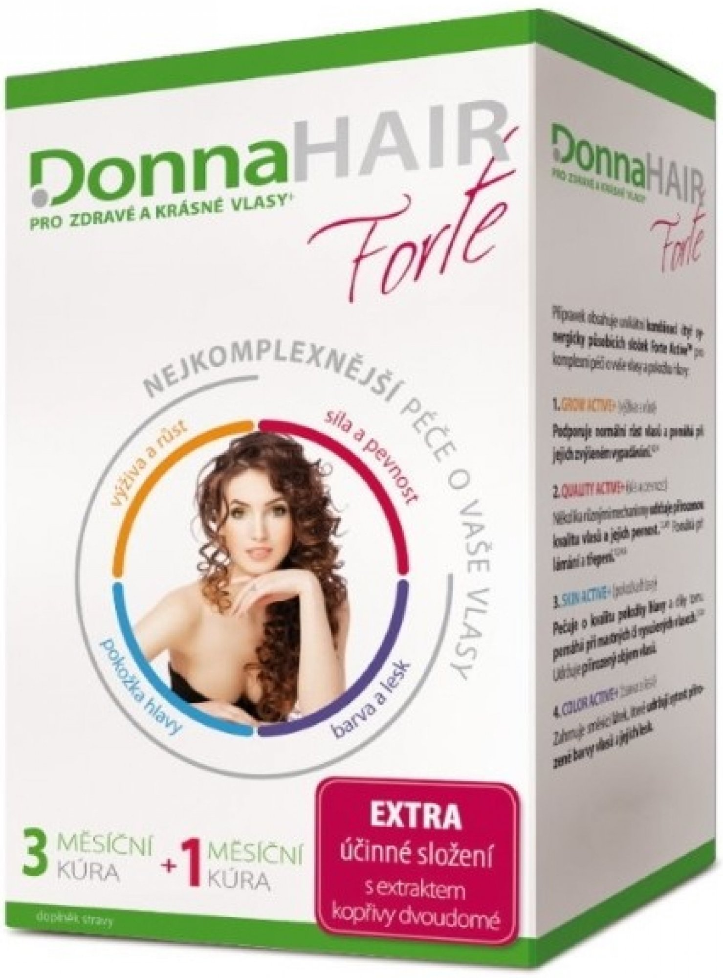 DonnaHAIR FORTE 4měsíční kúra 120 tobolek
