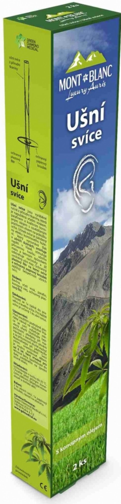 Mont Blanc Luxury Auris ušní svíce Konopí 2 ks