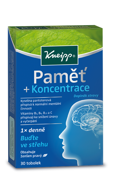 Kneipp Paměť a Koncentrace 30 kapslí doprodej akční cena