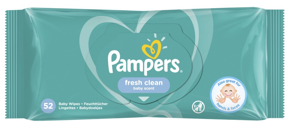 Pampers ubrousky Sensitive / Fresh - Fresh Clean 52 ks