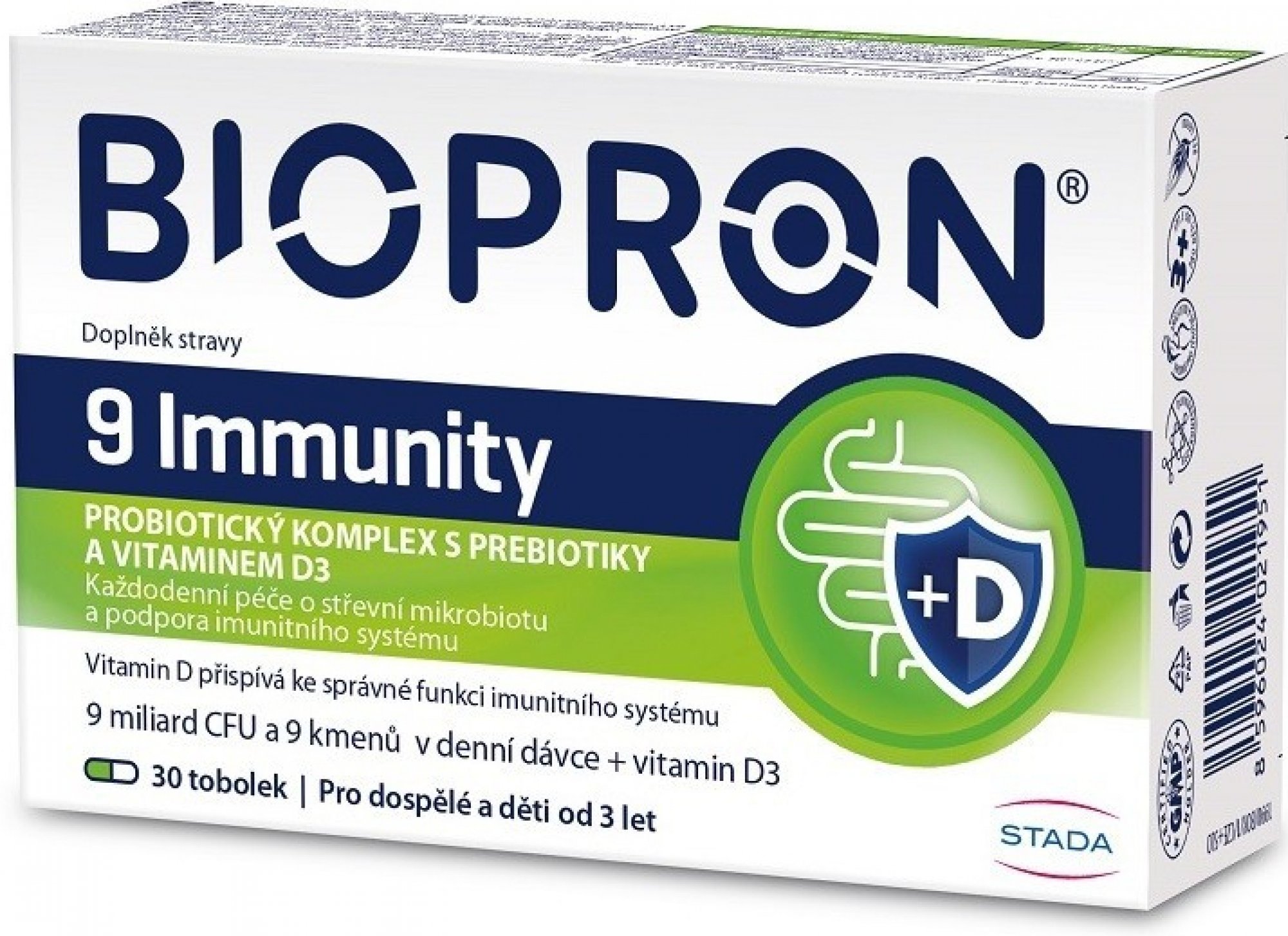 Walmark Biopron9 Immunity s vitaminem D3 30 tobolek
