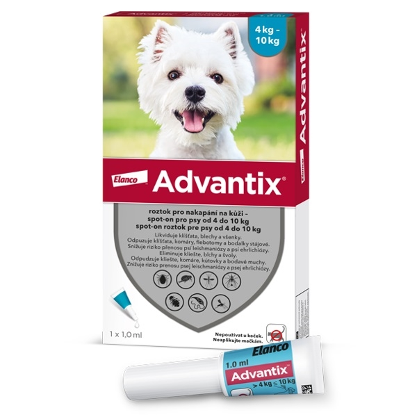 Advantix spot-on pro psy 4-10 kg 1 x 1 ml