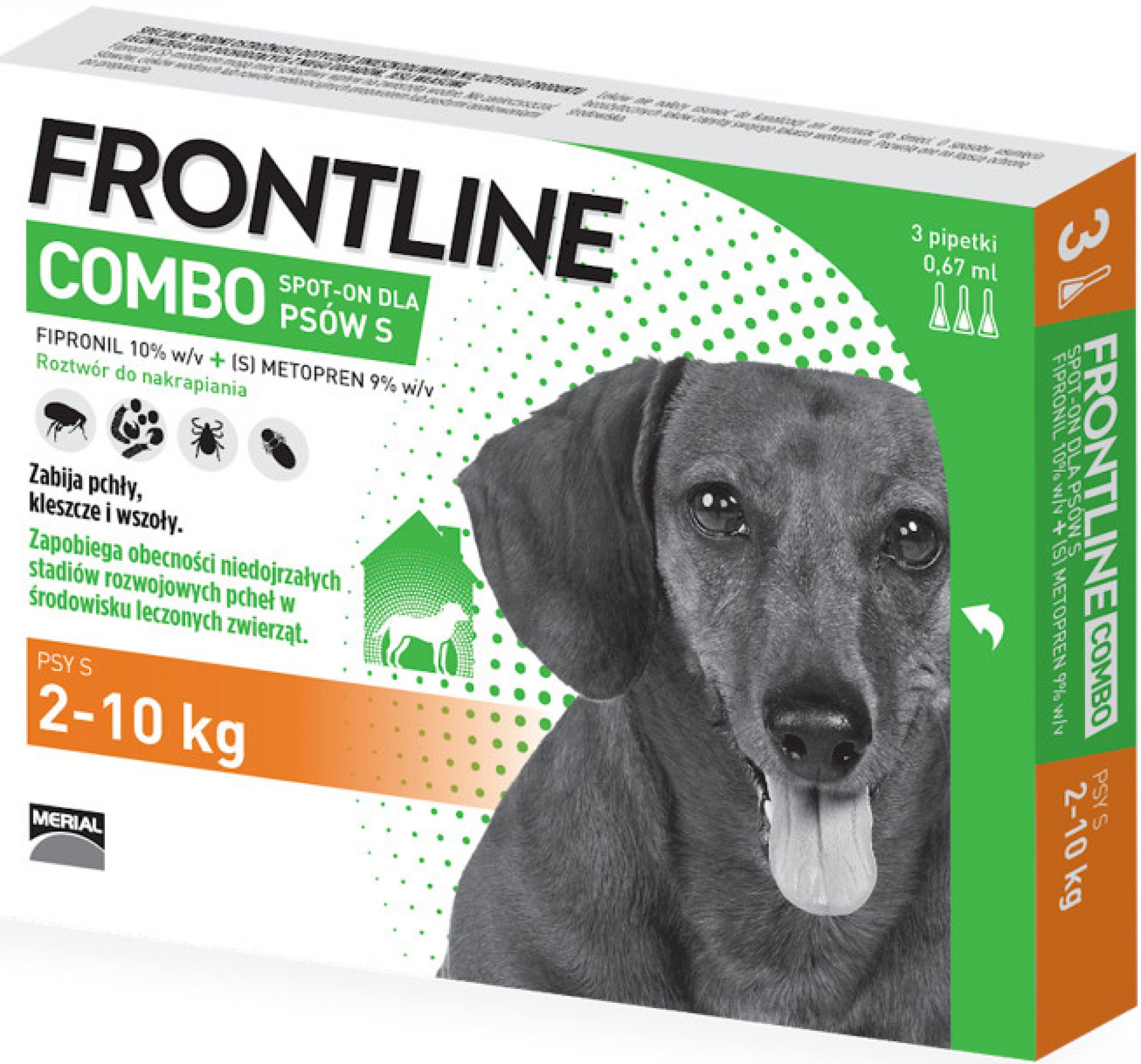 Frontline Combo Spot-on pro psy S 2-10 kg 3 x 0,67 ml