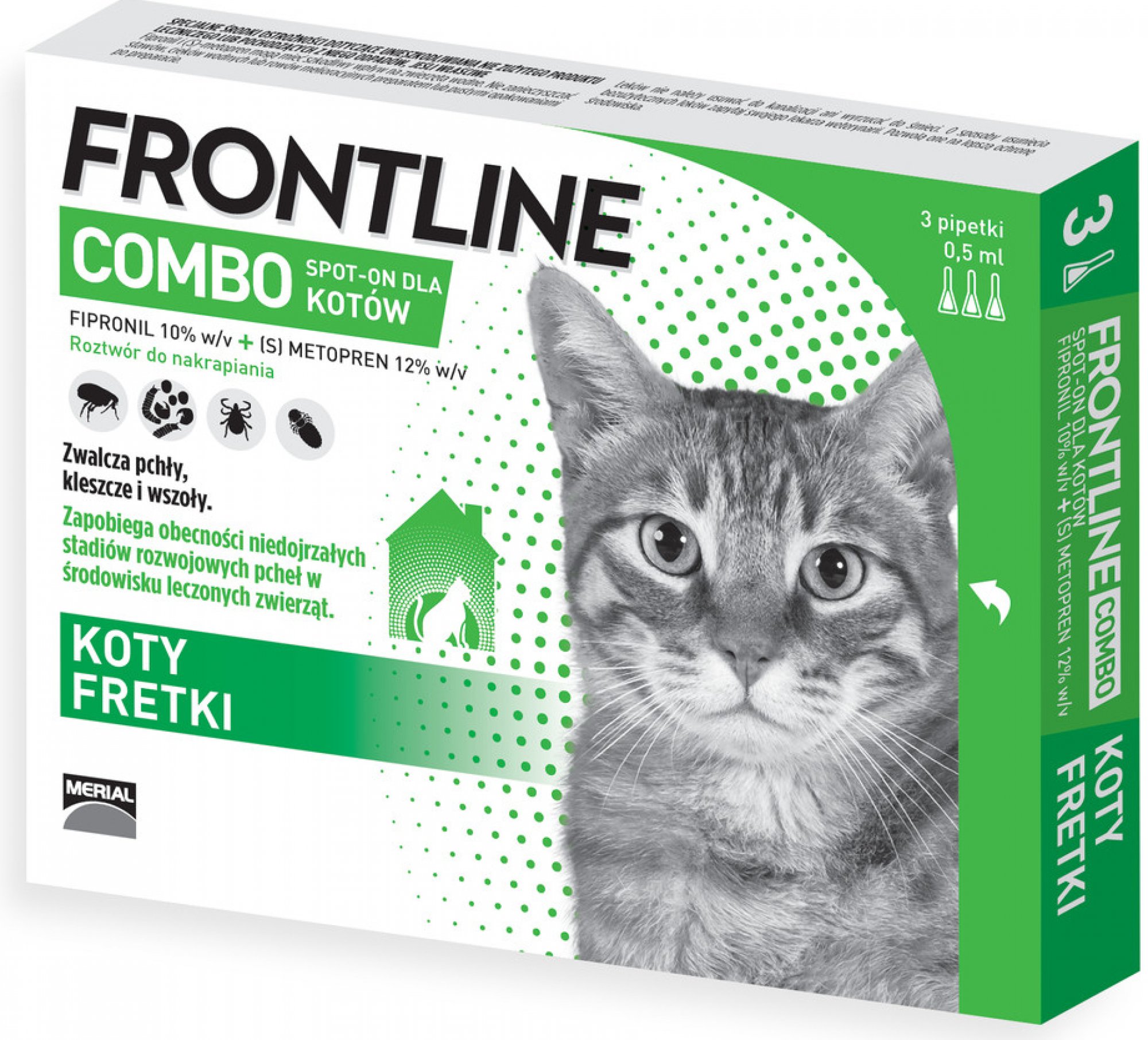 Frontline Combo Spot-on pro kočky 3 x 0,5 ml