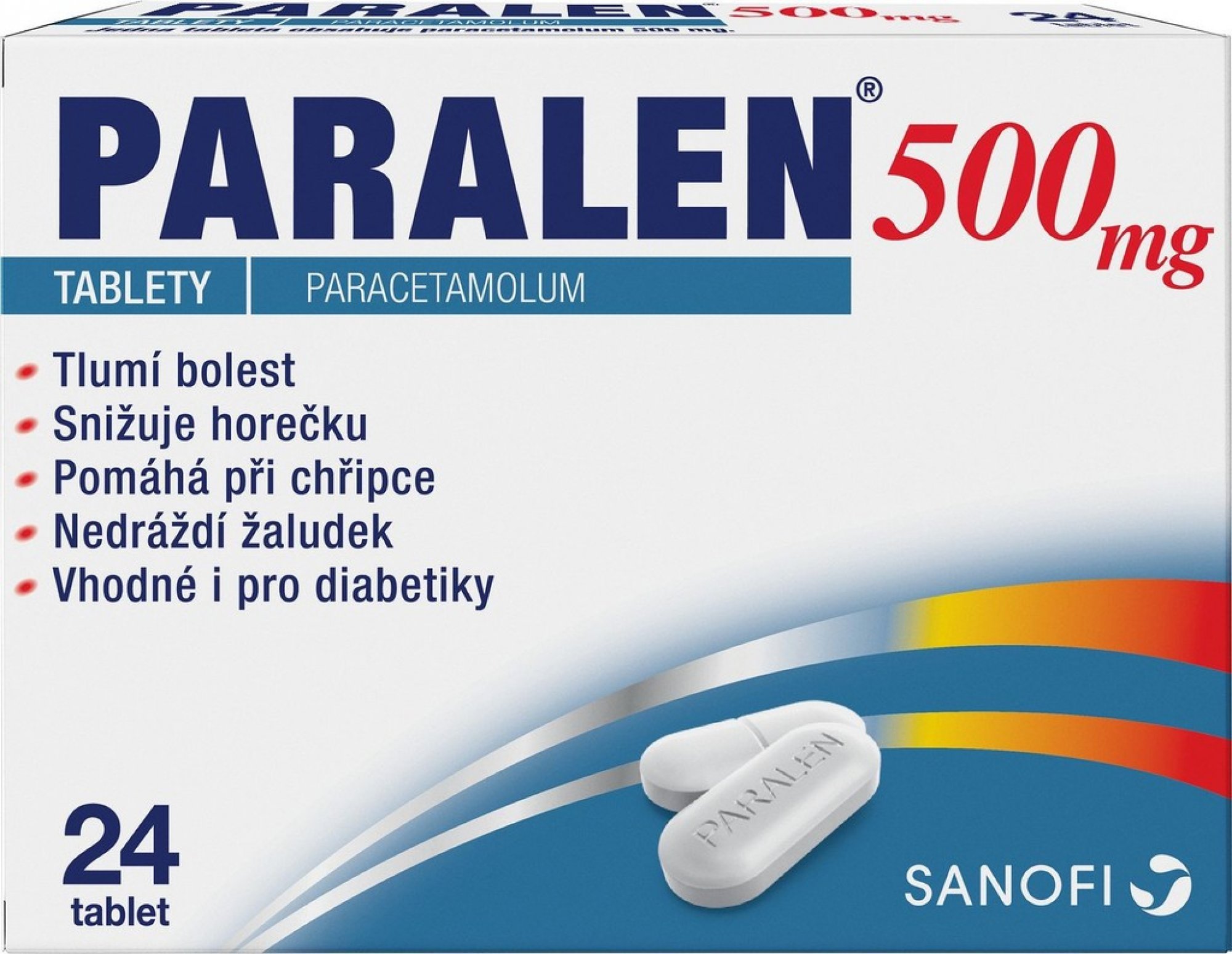 Paralen 500 por.tbl.nob. 24 x 500 mg