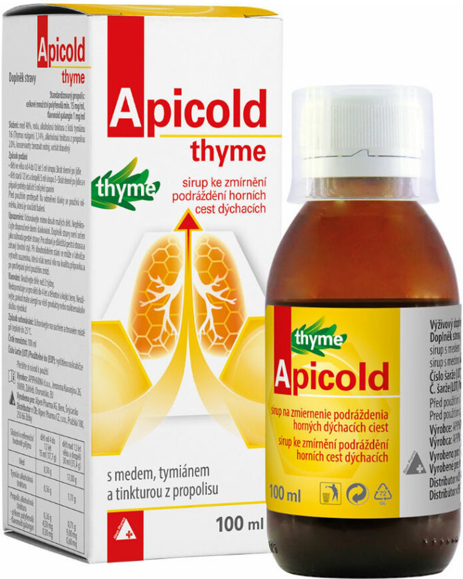 Apipharma APICOLD thyme sirup 100 ml