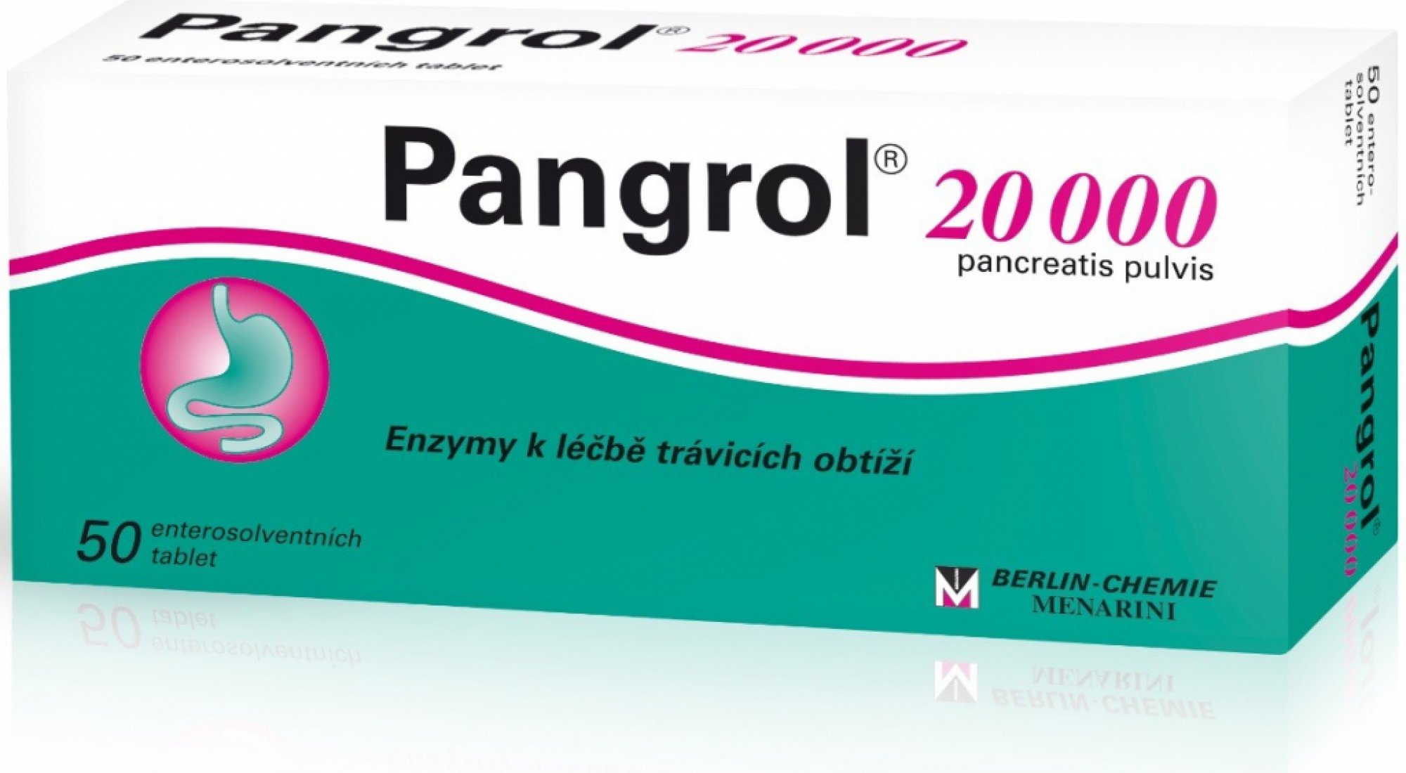 Pangrol 20000 por.tbl.ent.50 II