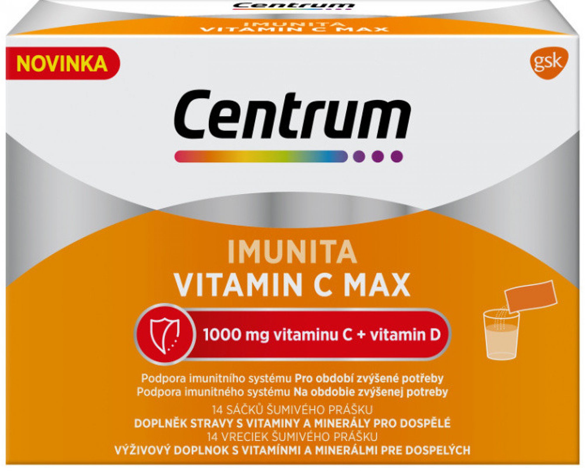 Multivitamin Centrum Imunita vitamin C Max 14 sáčků