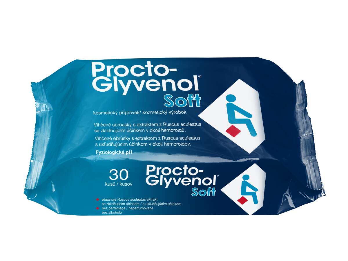 Procto-Glyvenol Soft vlhčené ubrousky 30 ks