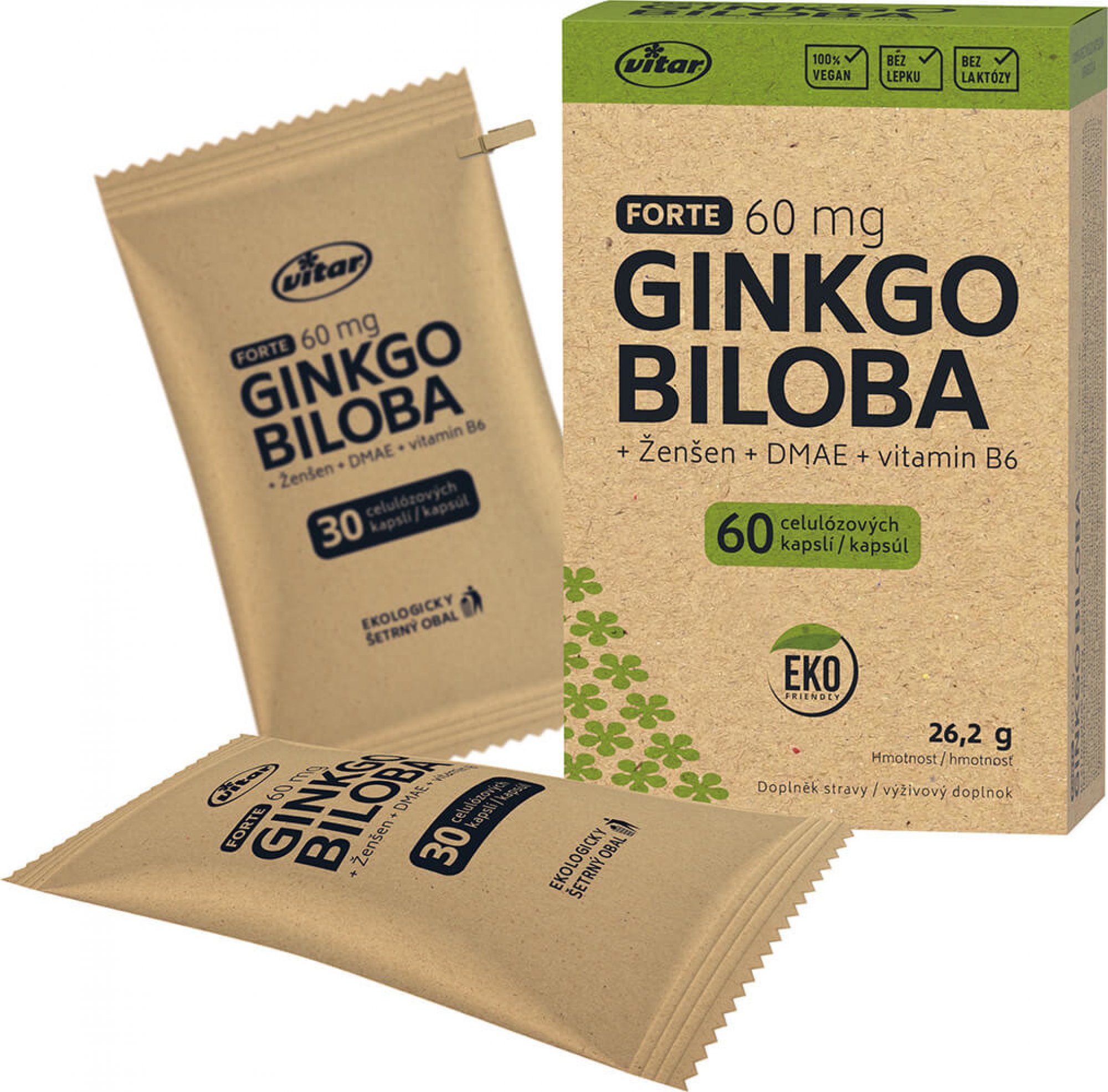 Vitar EKO Ginkgo biloba 60 kapslí