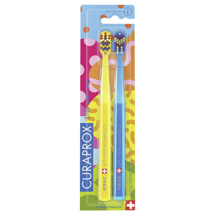 Curaprox CS 3960 Edice Wonderland super soft 2 ks Název varianty: Barva: Žlutý+modrý