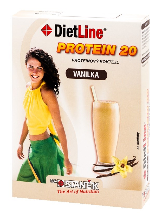 Dietline protein 20kokteil banán - 3 sáčky