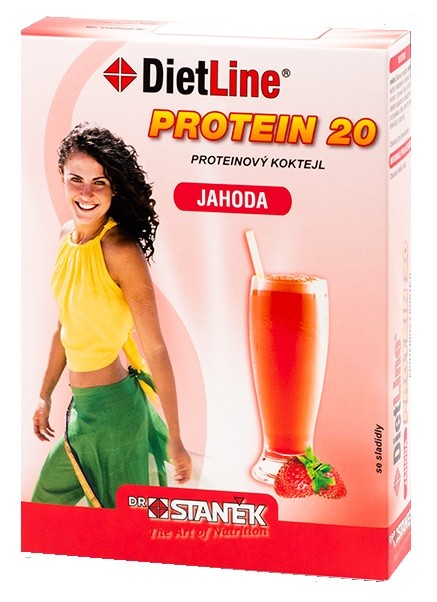Dietline protein 20kokteil jahoda - 3 sáčky