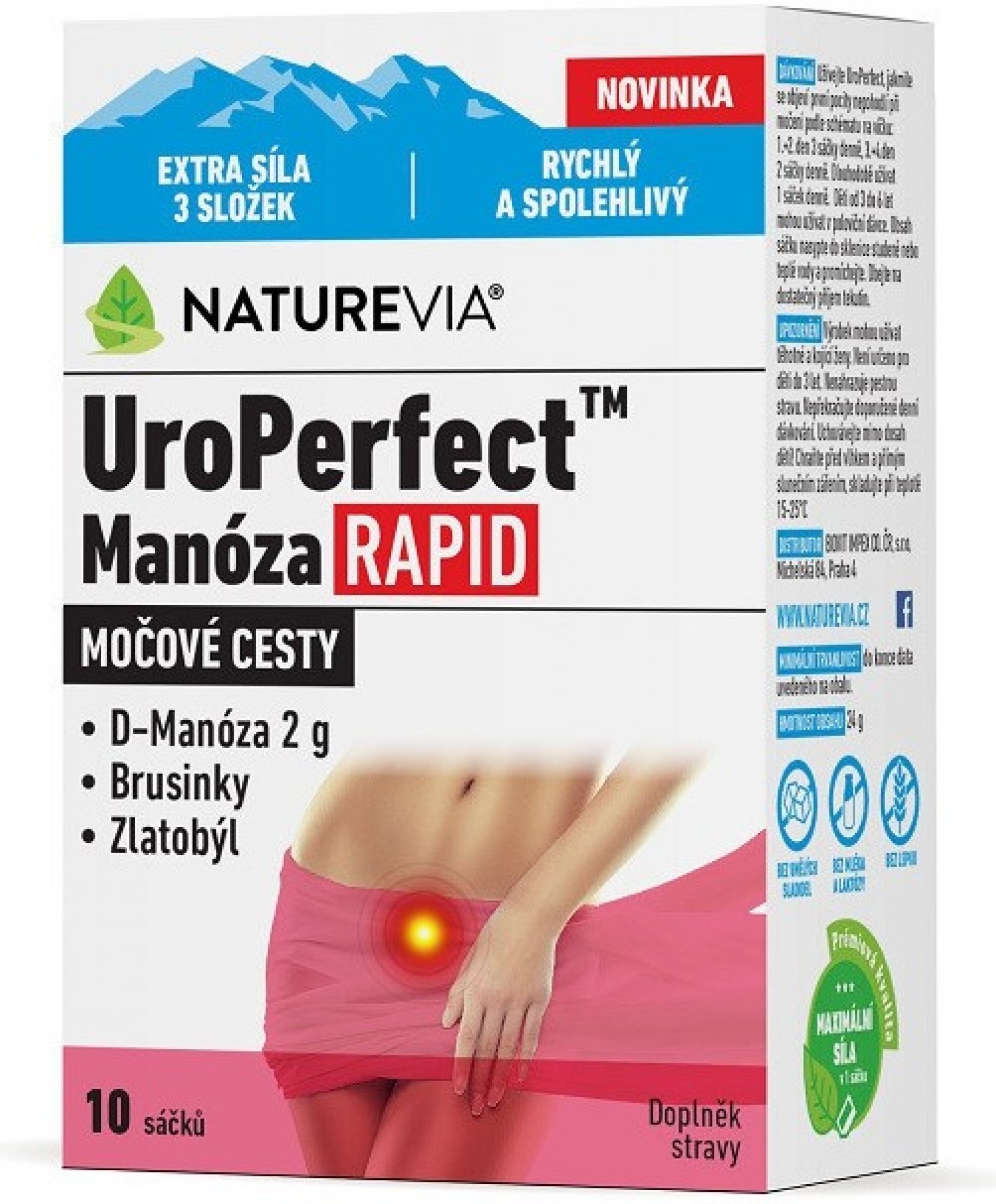 Swiss NatureVia UroPerfect Manóza Rapid 10 sáčků