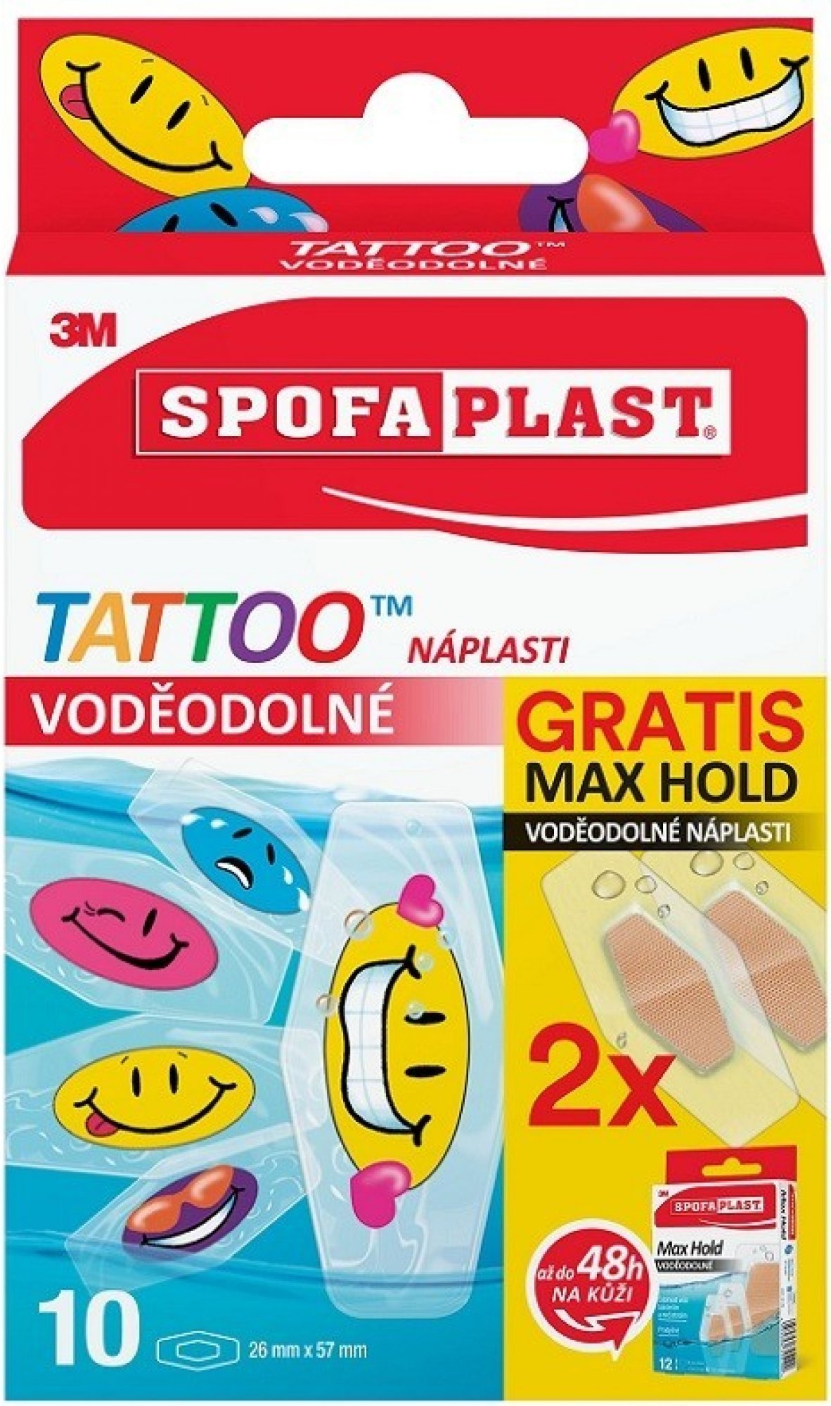 3M Spofaplast 115P Tattoo Voděodolné náplasti 10 ks + 2 zdarma