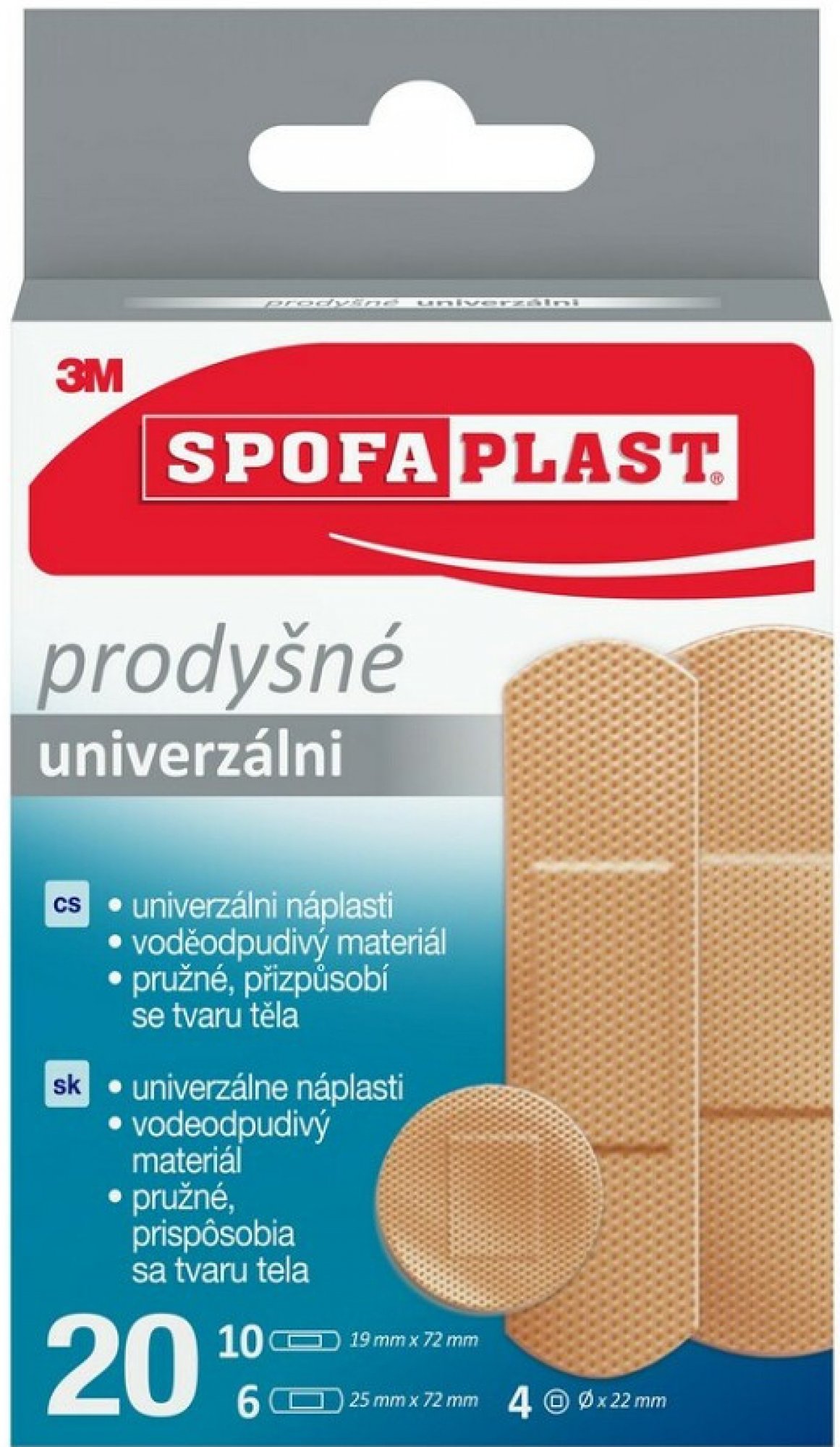 3M Spofaplast 176N Univerzální náplasti mix 20 ks