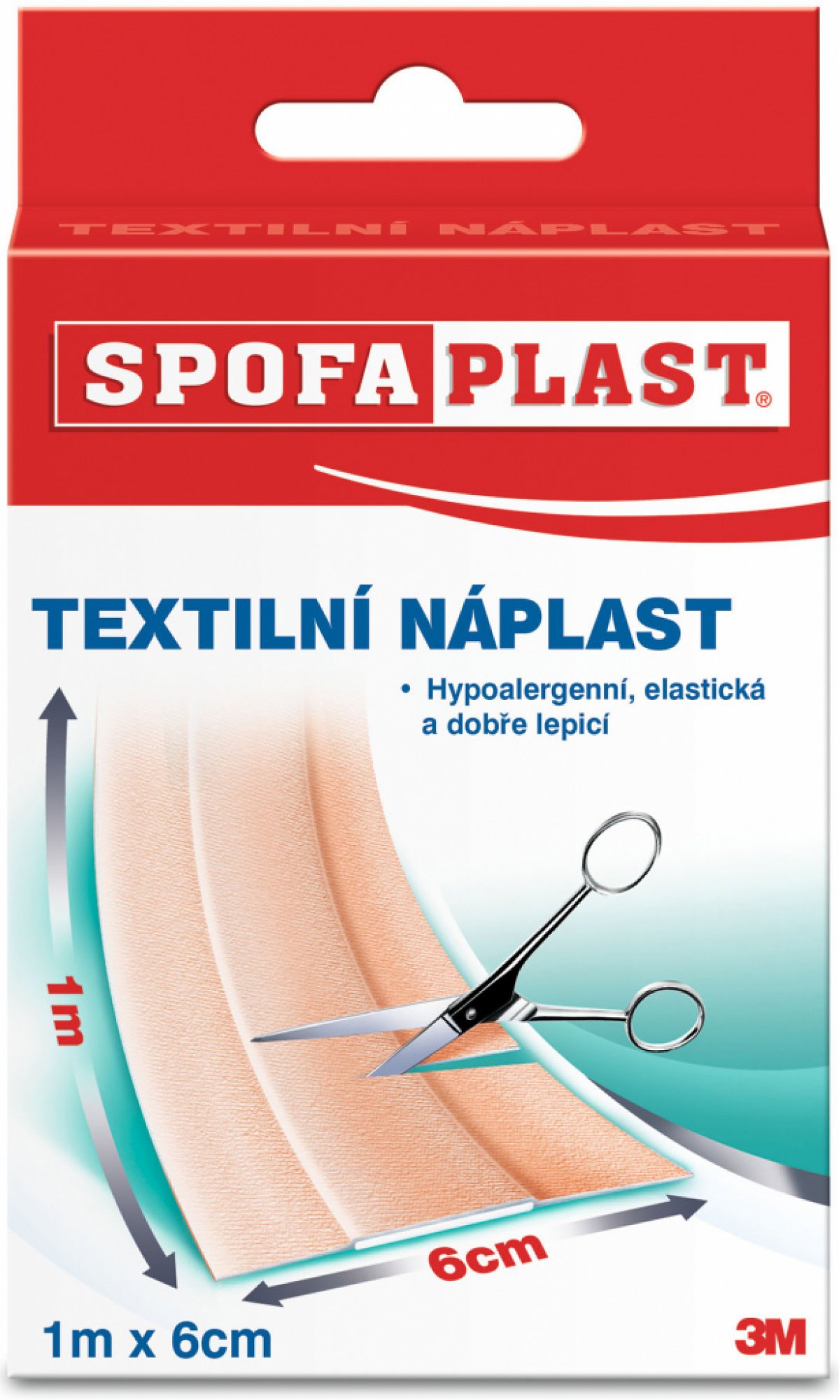 Spofaplast rychloobvaz textilní náplast č.154 6 cm x 1 m