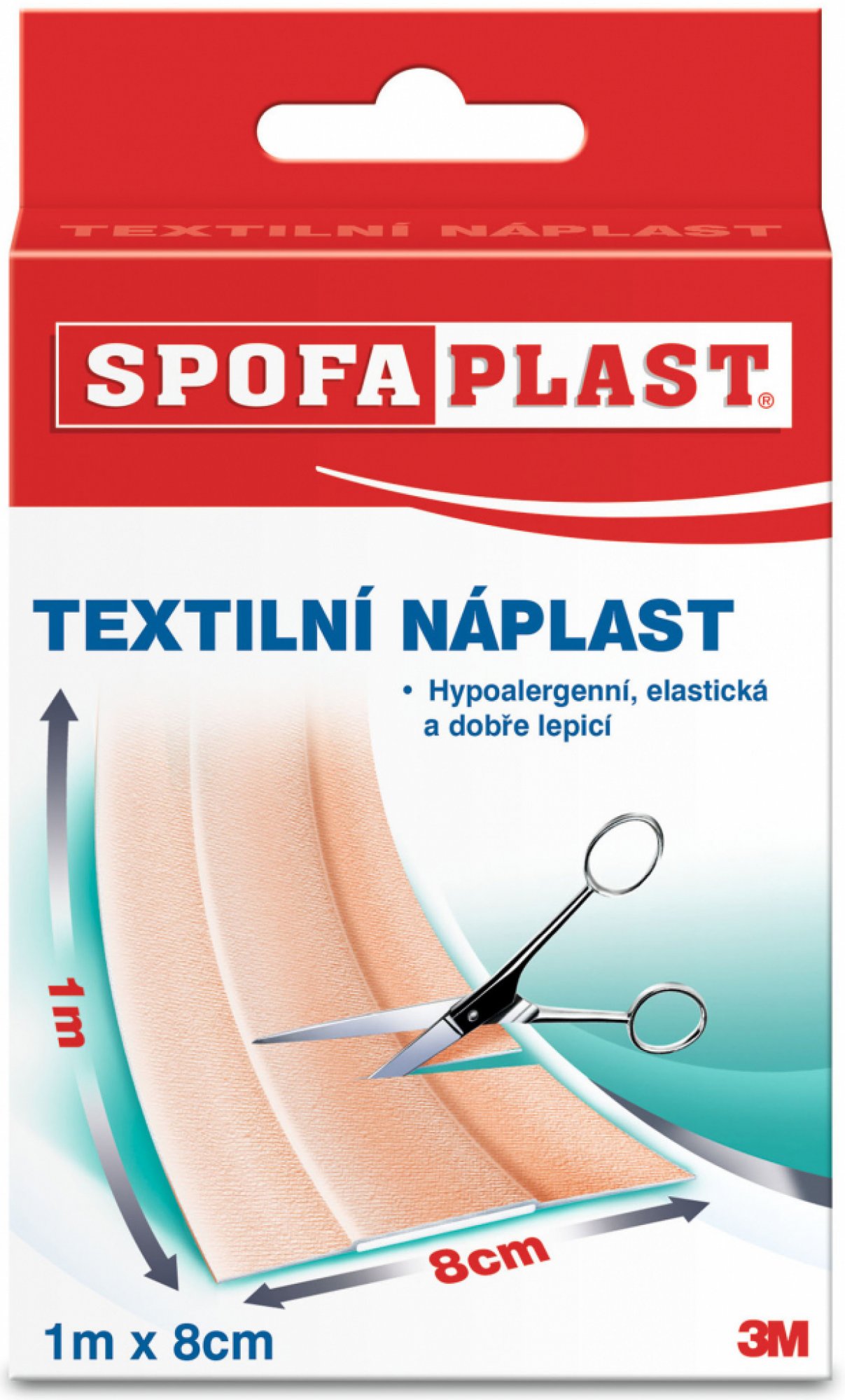 Spofaplast rychloobvaz textilní náplast č.164 8 cm x 1 m