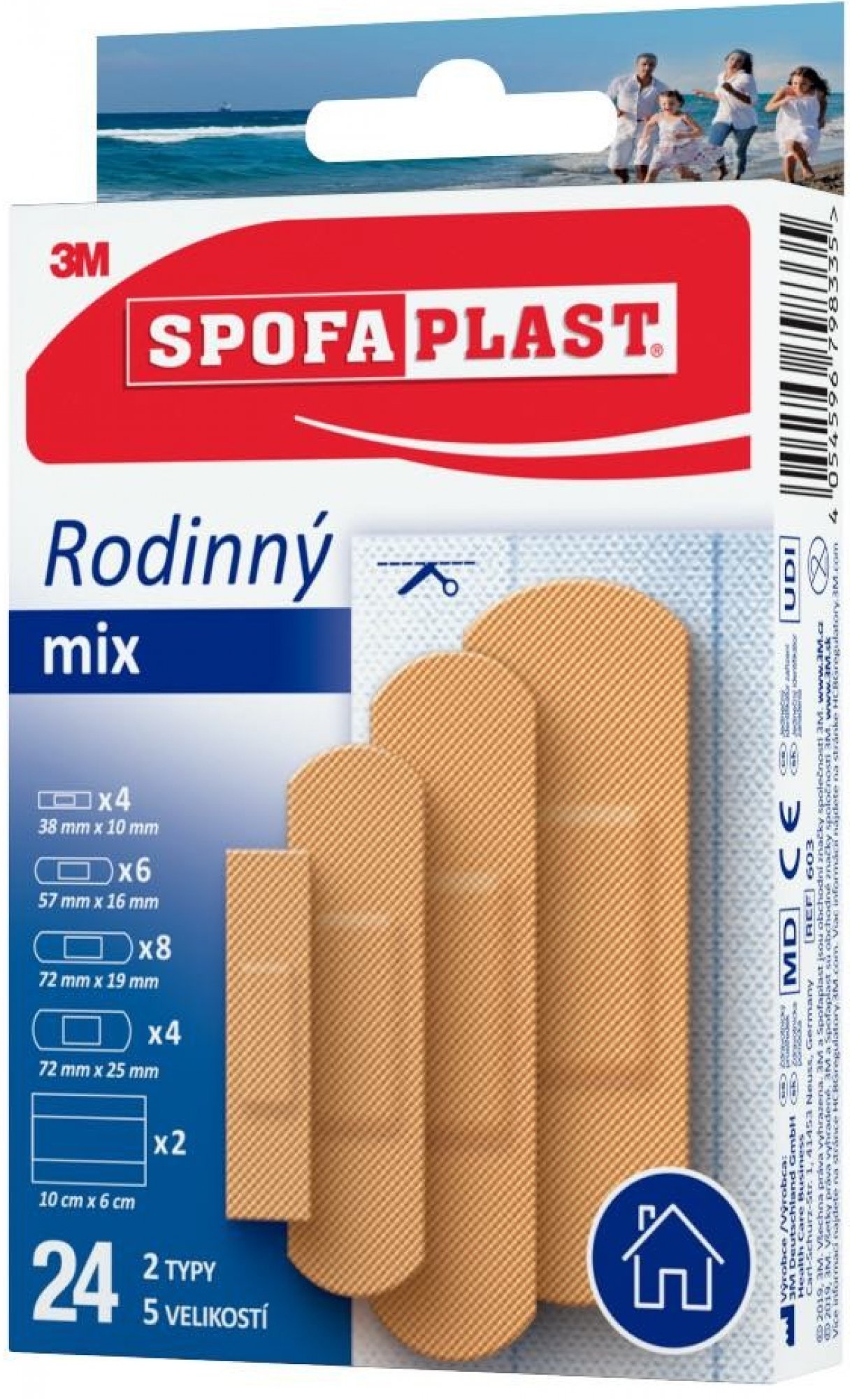 3M Spofaplast 603 Rodinný mix 24 ks