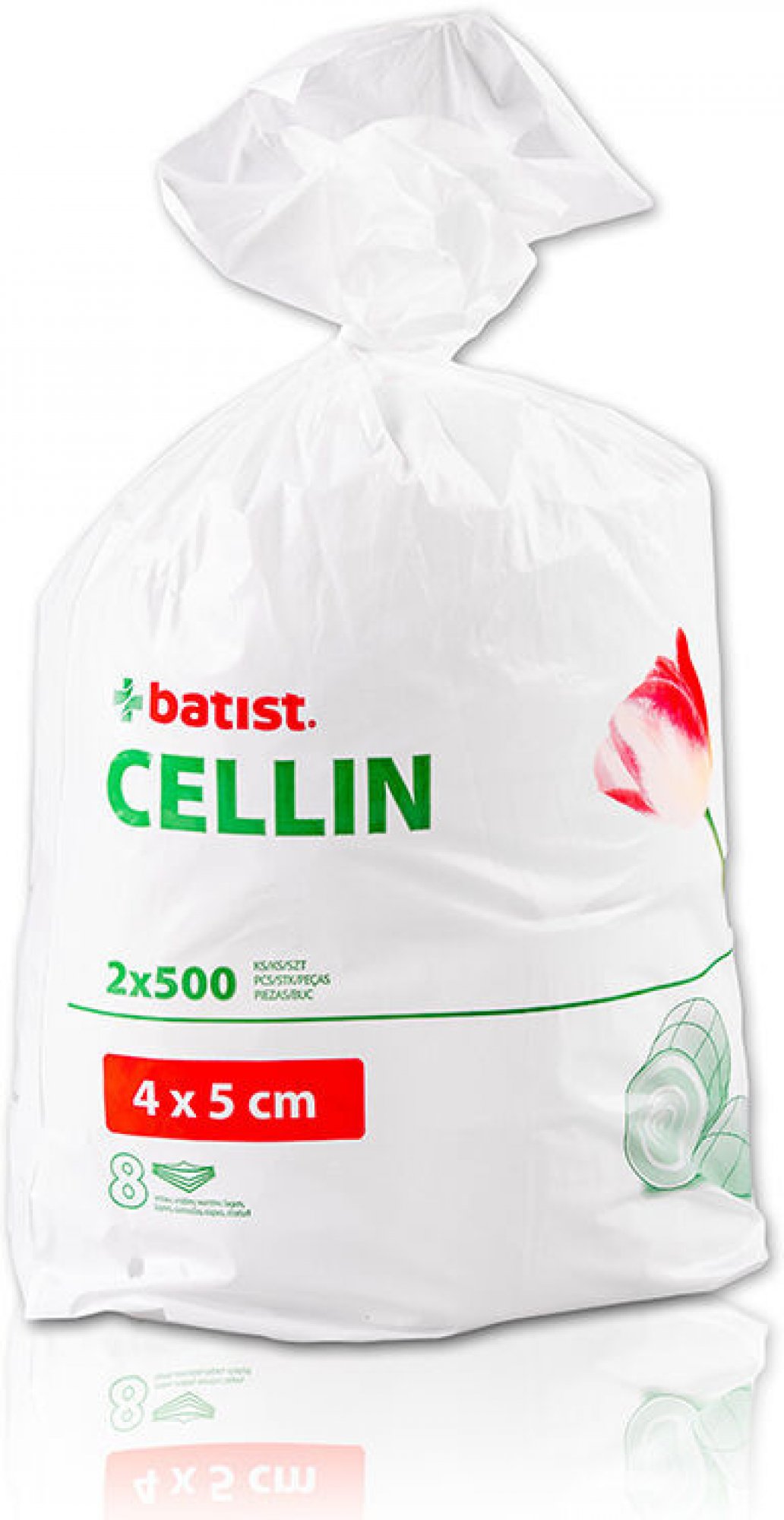 Cellin vata bunič.dělená-tampon.40 x 50mm 2 x 500 ks