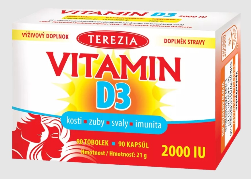 Terezia Vitamin D3 2000 IU 90 tobolek