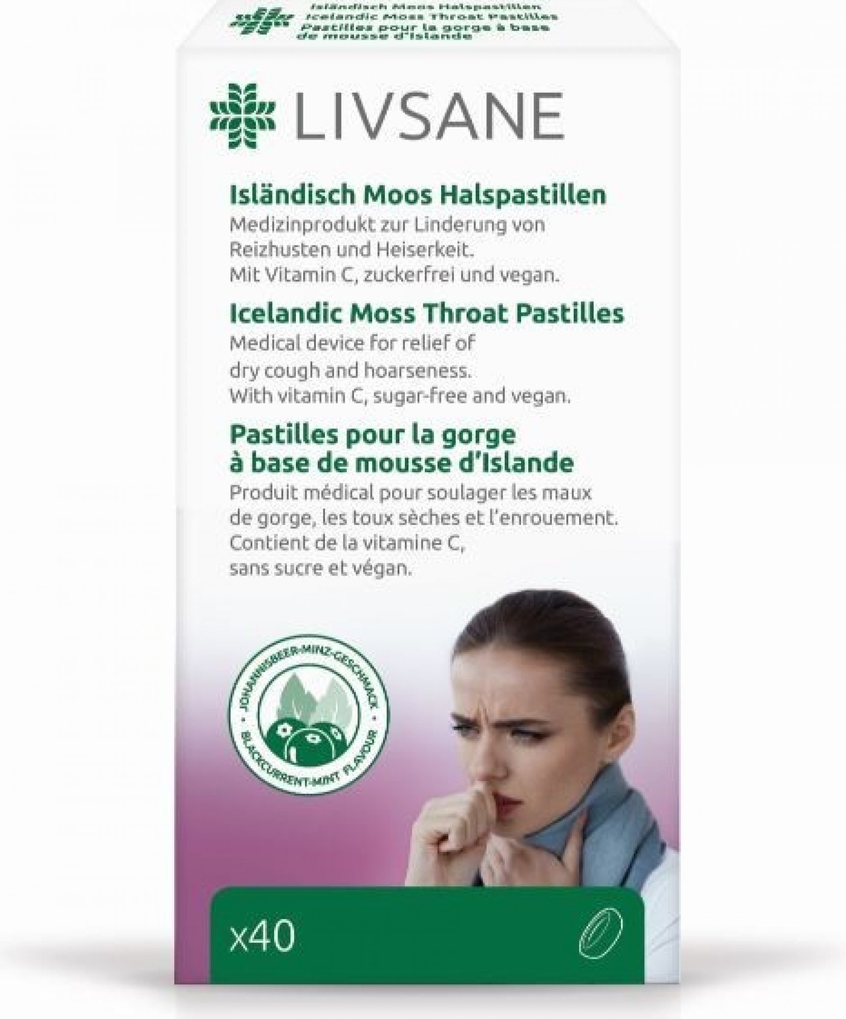 Livsane Pastilky proti kašli 40 ks