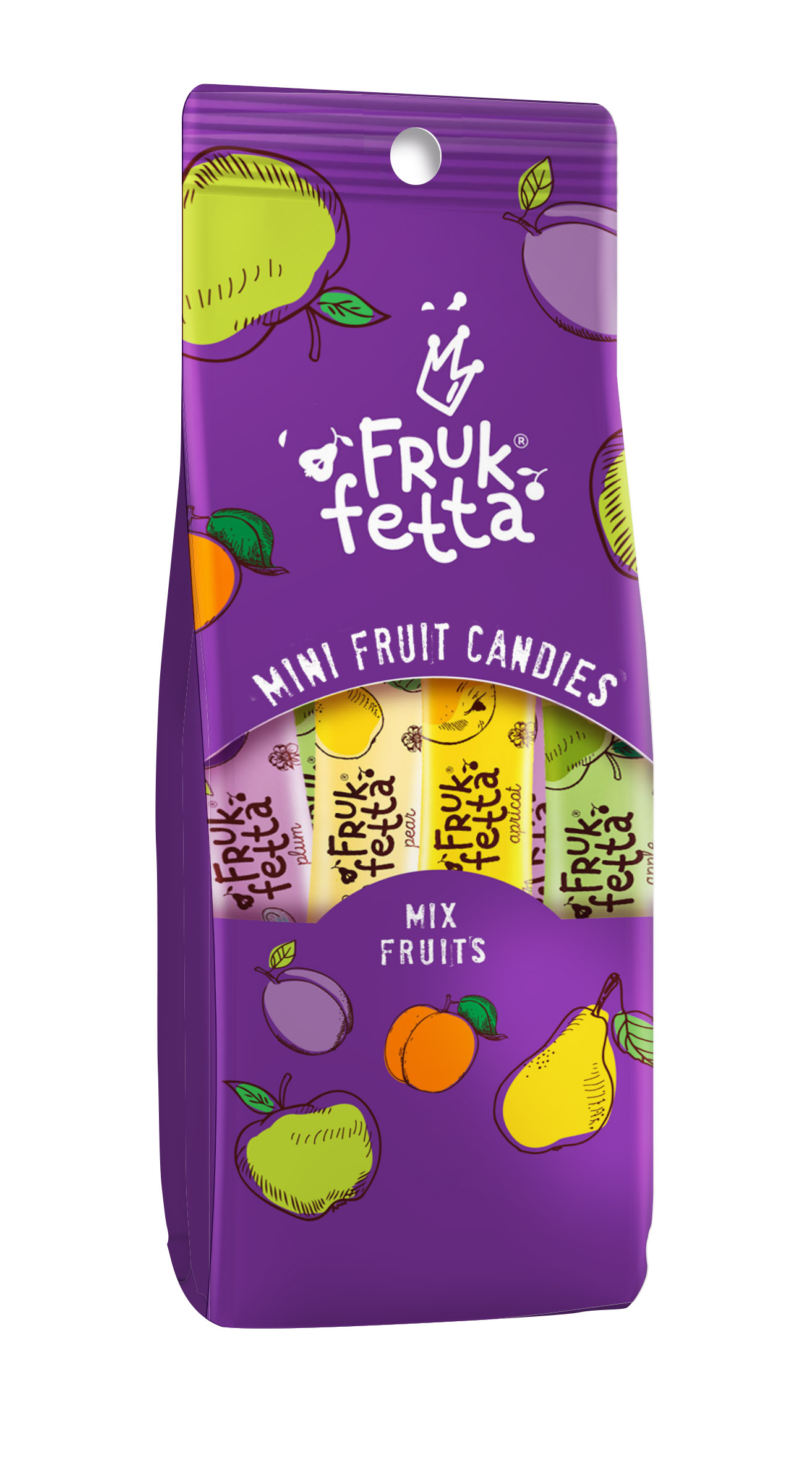 SERGIO OVOCNÉ bonbony FrukFetta Fruit 10g (balení 120g)