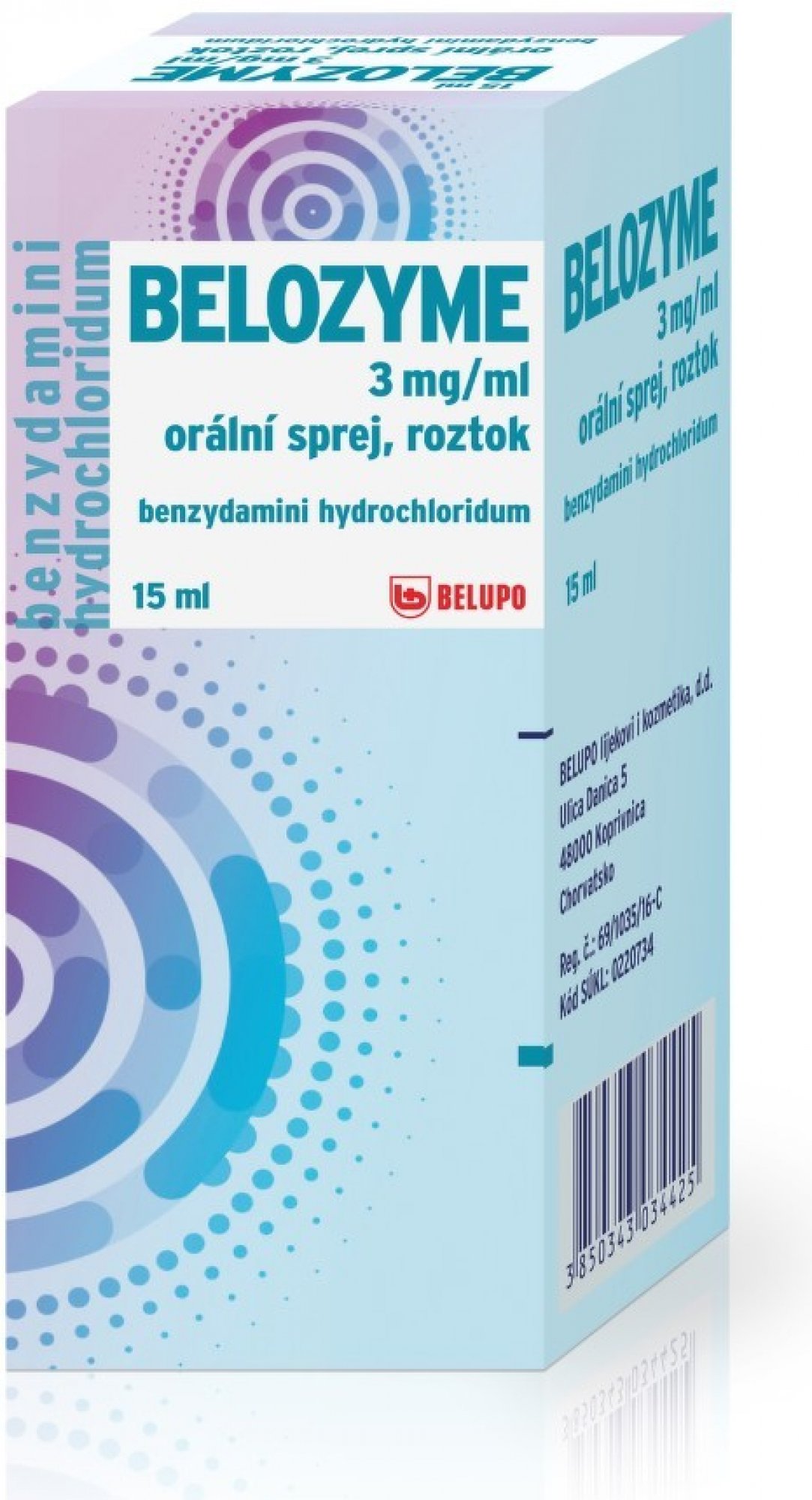 Belozyme 3 mg/ml.orm.spr.sol. 1 x 15 ml