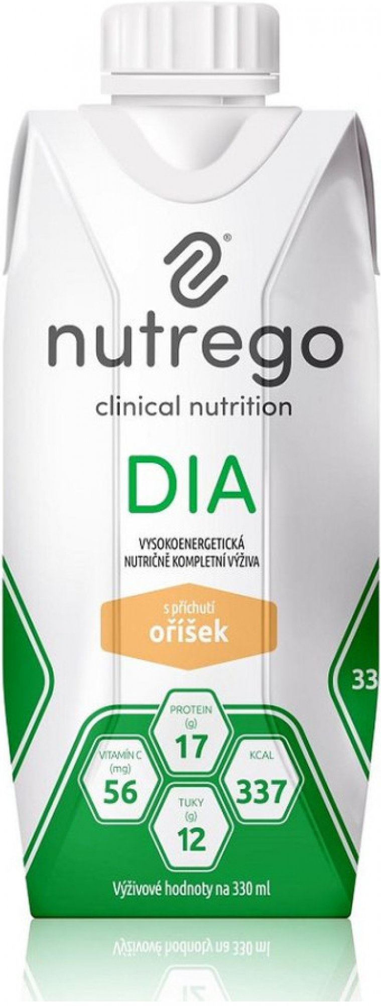 Nutrego DIA s příchutí čokoláda por.sol. 12 x 330 ml