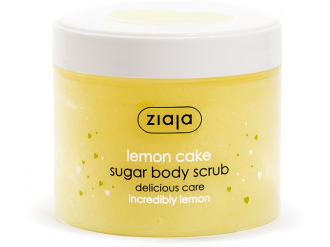 Ziaja Lemon Cake Sugar Body Scrub osvěžující tělový peeling 300 ml