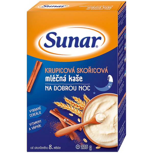 Sunar kořicová na dobrou noc 225 g