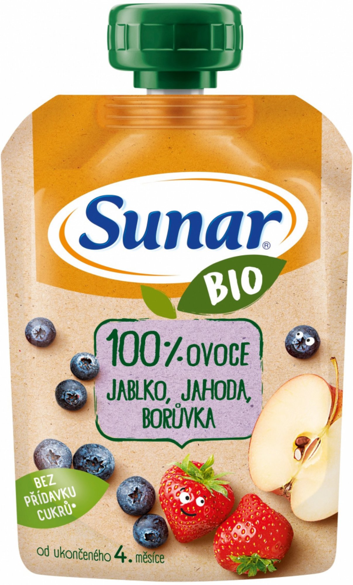 Sunar BIO kapsička Jablko jahoda borůvka 100 g