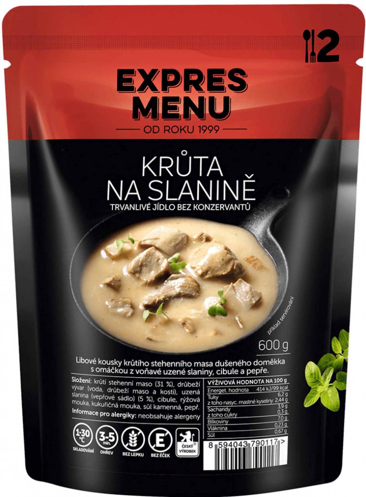 Expres Menu Krůta na slanině 600 g